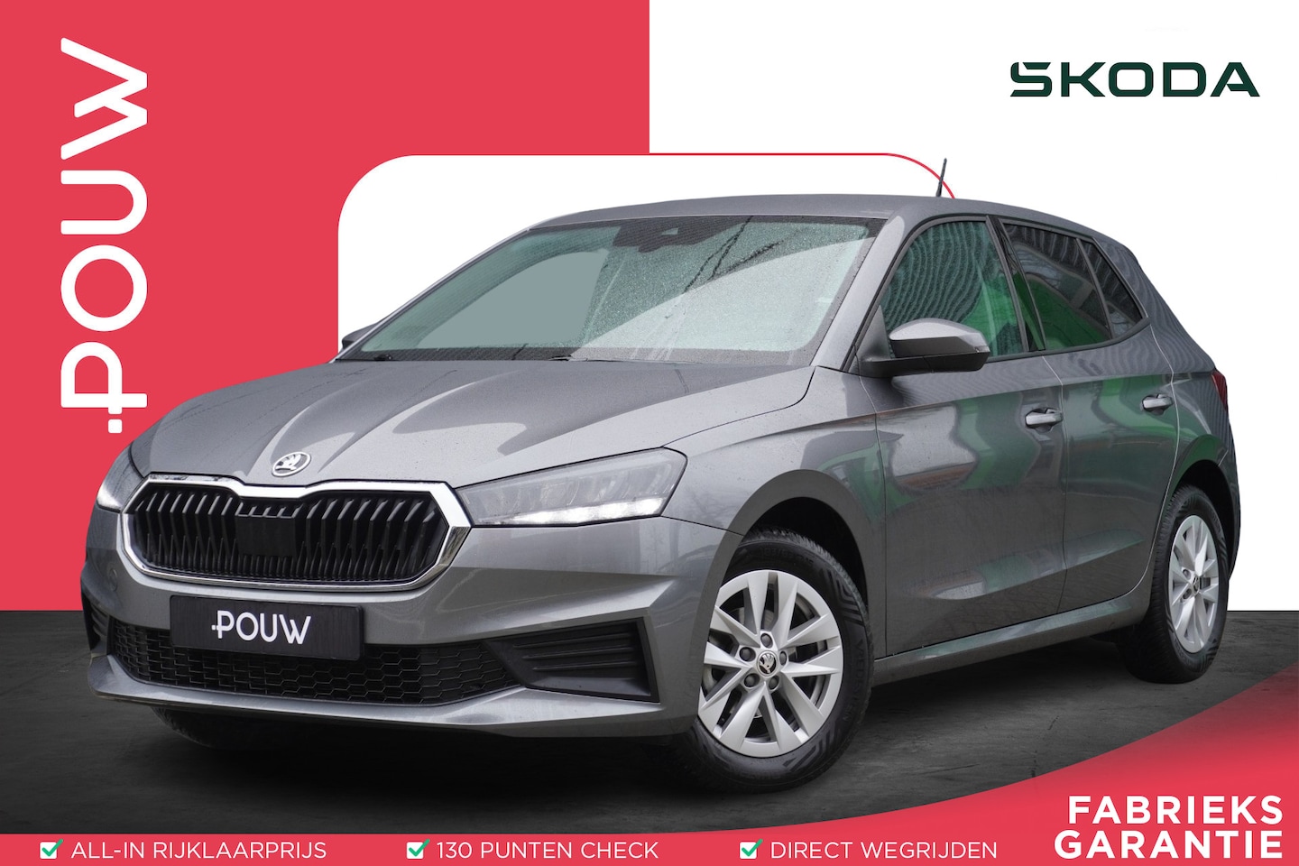 Skoda Fabia - 1.0 TSI 95pk Ambition | Airco | Cruise Control | Apple CarPlay / Android Auto - AutoWereld.nl