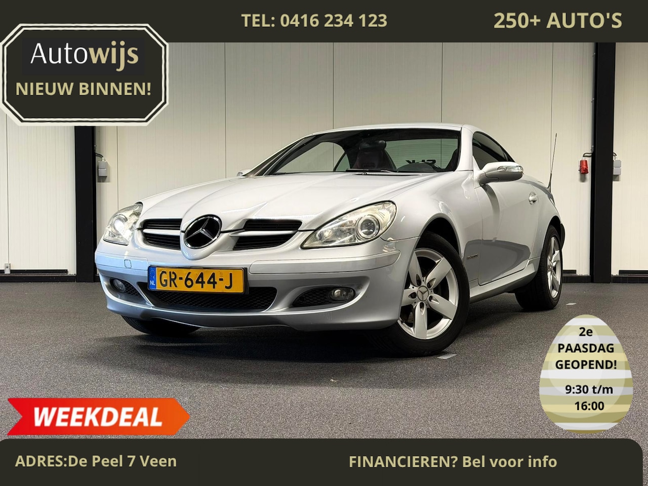 Mercedes-Benz SLK-klasse - 200 K.|LEDER|STOELVERW|CRUISE|XENON|GOED ONDERHOUDEN - AutoWereld.nl