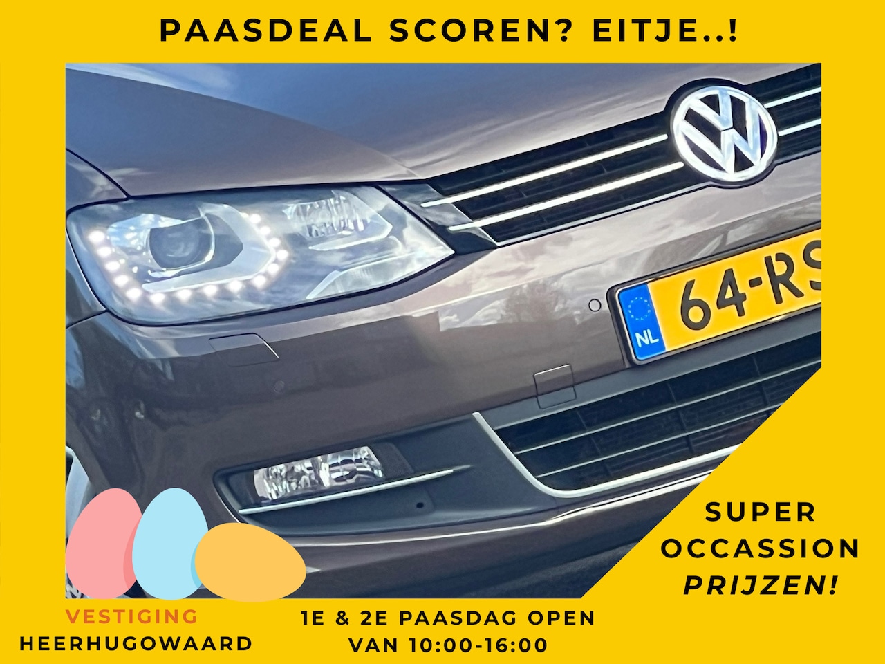 Volkswagen Sharan - 1.4 TSI Highline - Toffee Brown - Nav/Clima/Leer/Cruise - Keurig - AutoWereld.nl