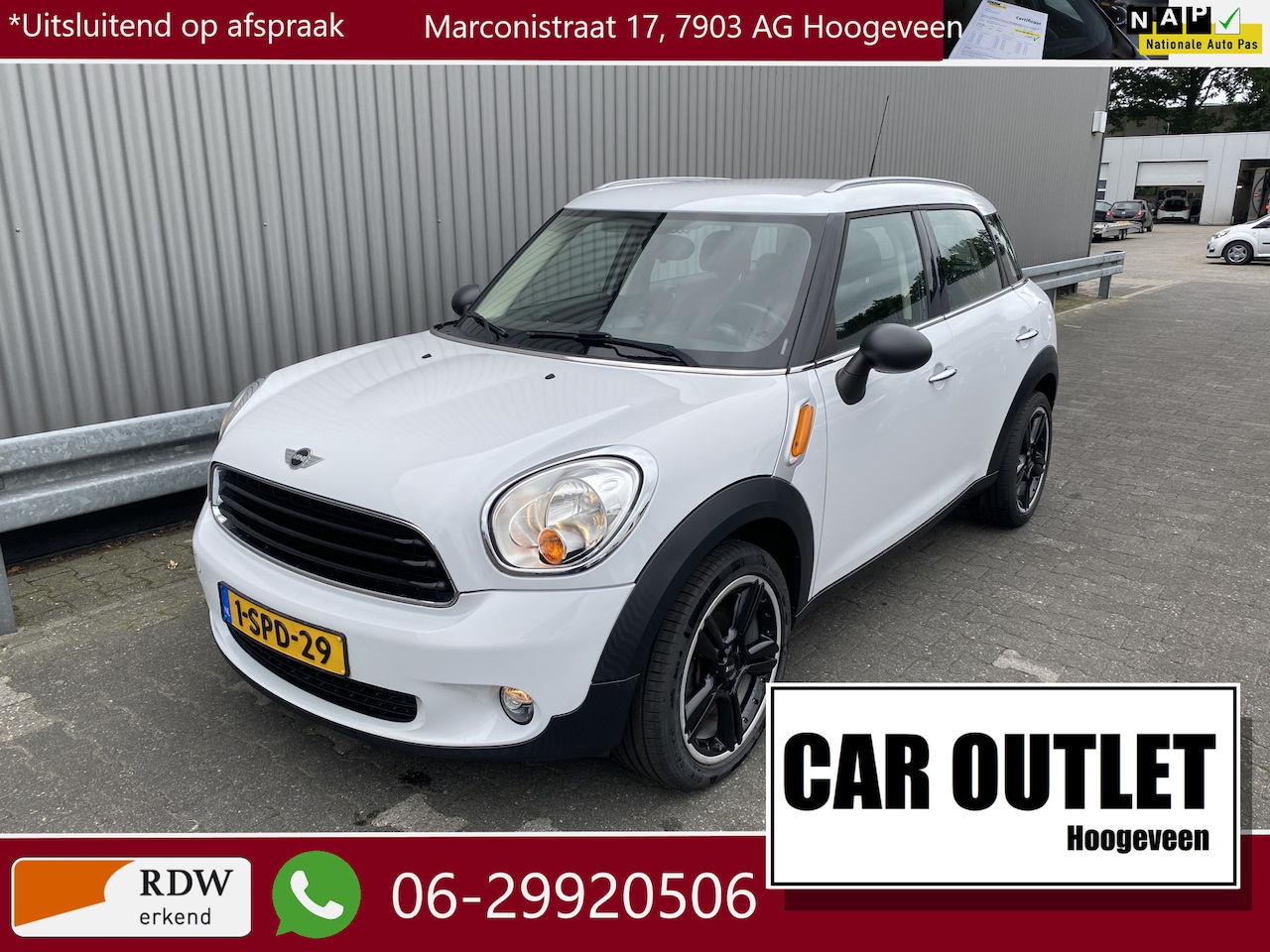 MINI Countryman - Mini 1.6 One Business Line 142Dkm.NAP, 2e Eignr, A/C, CC, Navi, PDC, LM, z.g.a.n. APK – In - AutoWereld.nl