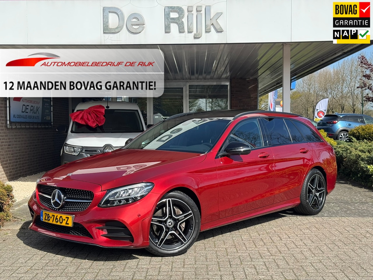 Mercedes-Benz C-klasse Estate - 180 Business Solution AMG Line/Nigh Pakk. | Pano, Leder/Alcan., Carplay/Android, Stoelverw - AutoWereld.nl