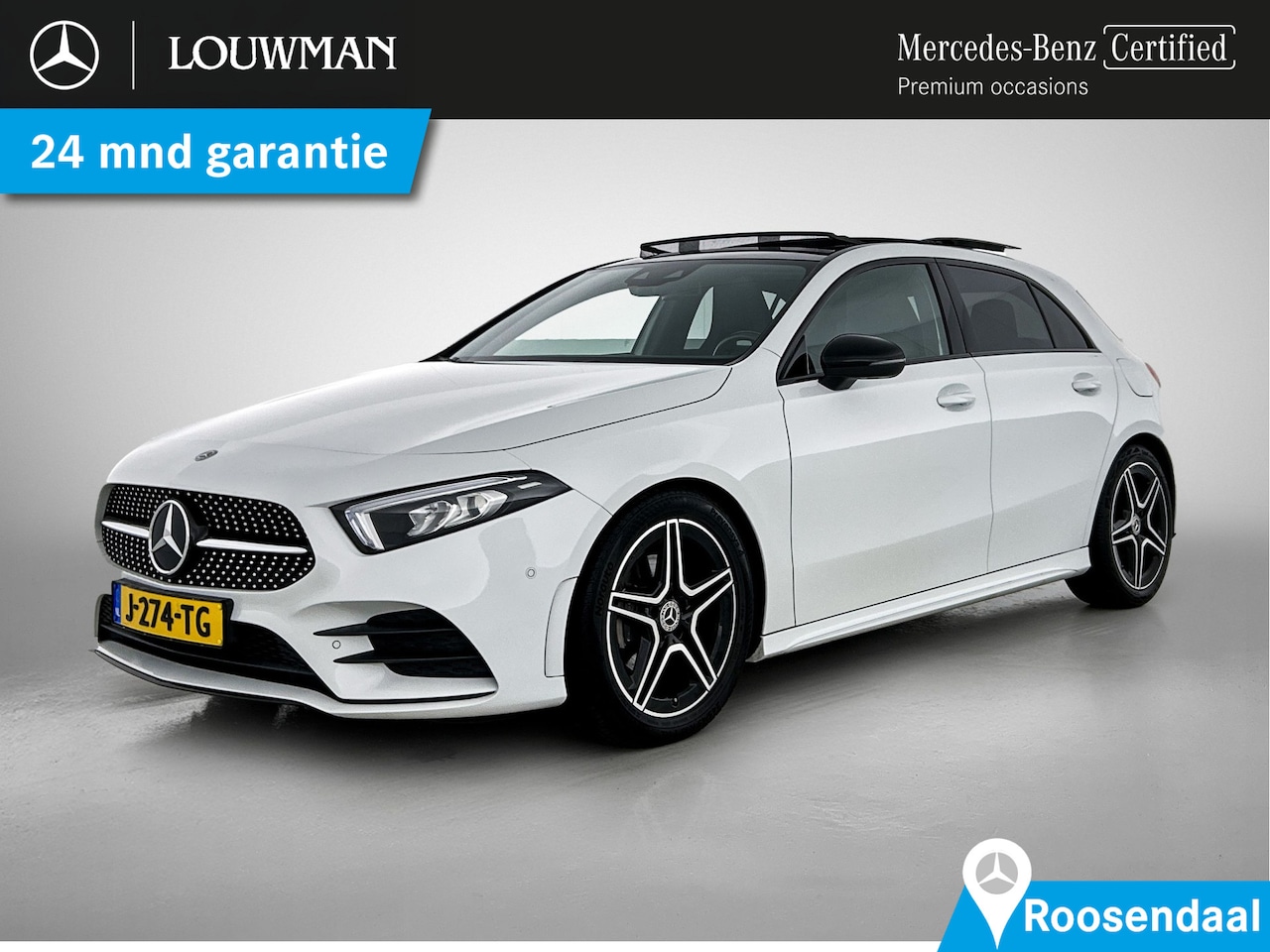 Mercedes-Benz A-klasse - 180 AMG Nightpakket | Panoramadak | Sfeerverlichting | CarPlay | Augmented Reality | Parke - AutoWereld.nl