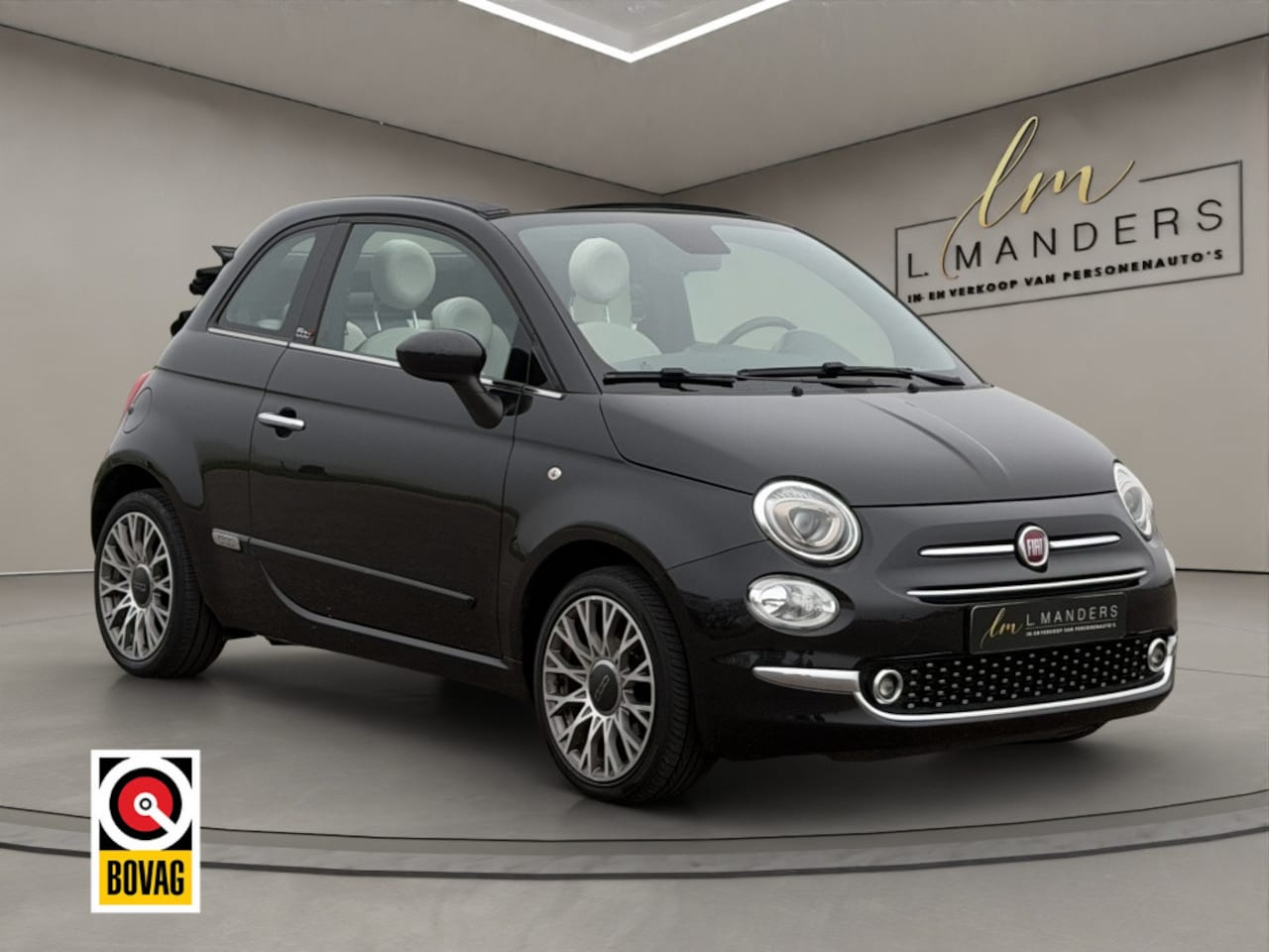 Fiat 500 C - 1.2 Star 2020 ZWART | Cabriolet | Apple CarPlay - AutoWereld.nl