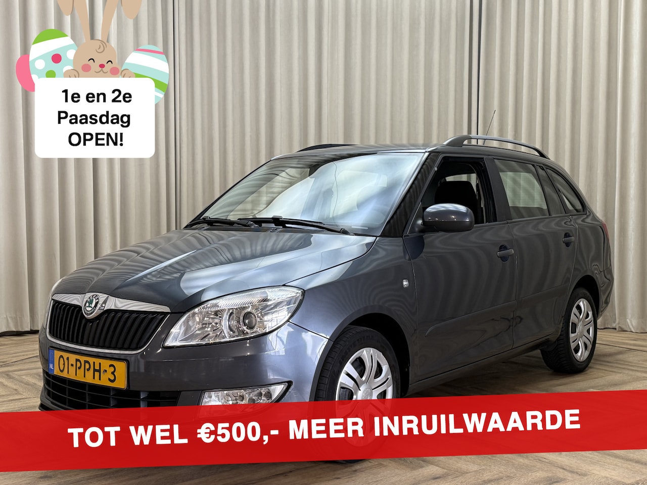 Skoda Fabia Combi - 1.2 TSI Ambition Org.NL! / Perfect Onderhouden / Cruise Control / Airconditioning / Trekha - AutoWereld.nl