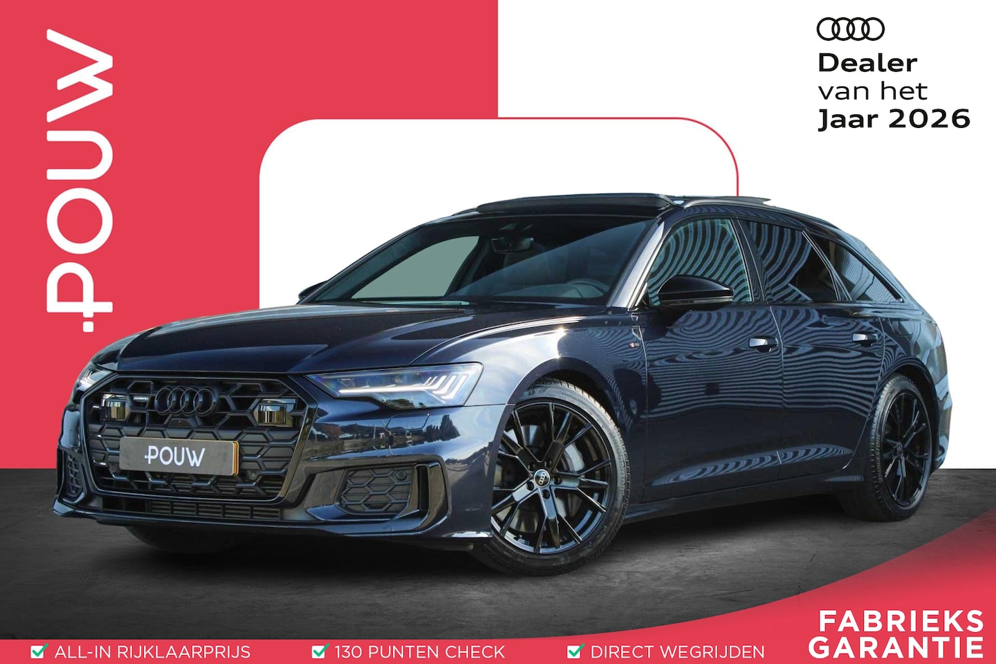 Audi A6 Avant - 50 TFSIe 299pk quattro S Edition Competition | Panoramadak | Elek. Stoelen + Memory | Bang - AutoWereld.nl