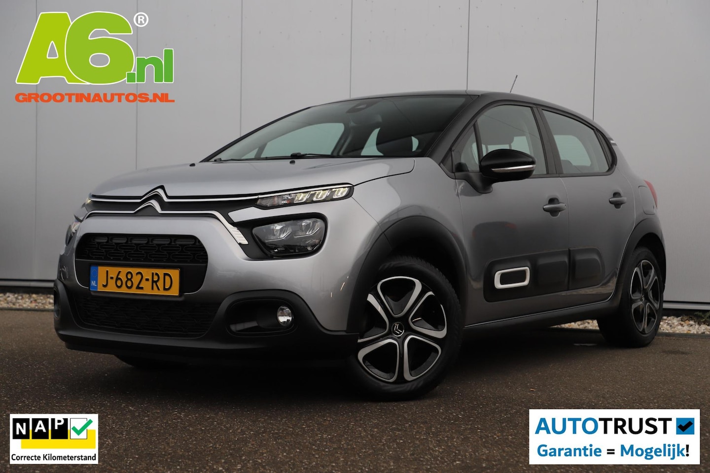 Citroën C3 - 1.2 PureTech Feel Navigatie Carplay Android Climate Cruise Control Rijstrooksensor Parkeer - AutoWereld.nl