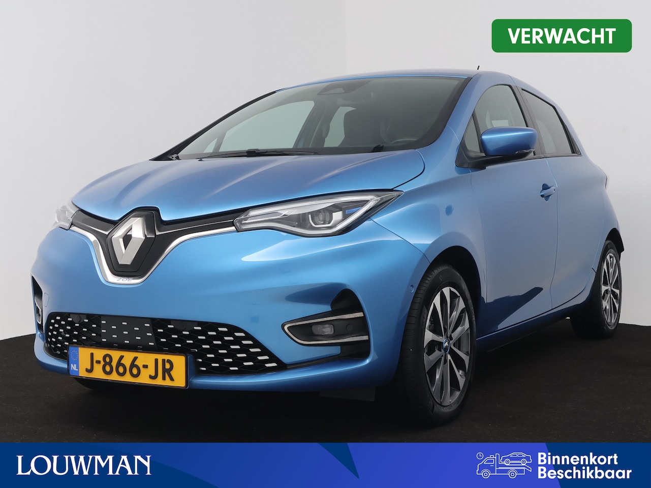 Renault Zoe - R135 Intens 52 kWh (ex Accu) WLTP actieradius: ± 390 km Laadtijd AC van 0% tot 100% in 03: - AutoWereld.nl
