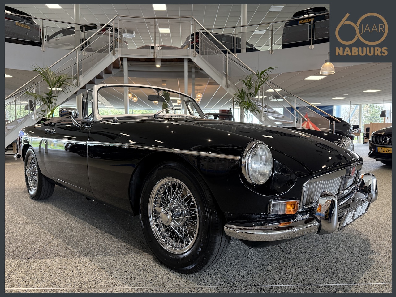 MG B type - MGB 1.8 Roadster, LHD, Orig. chroom bumper, Overdrive, Nieuw cabrio dak - AutoWereld.nl
