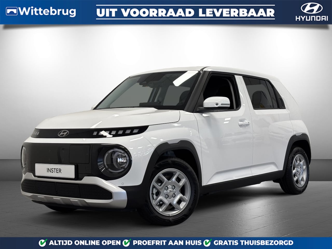 Hyundai Inster - Pulse 49 kWh Volledig Elektrisch automaat met Navigatie en Lichtmetalen velgen Uit voorraa - AutoWereld.nl