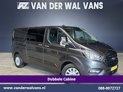 Ford Transit Custom - 2.0 TDCI 170pk L2H1 Dubbele Cabine Euro6 Airco | 5-Zits | Camera | LED | Cruisecontrol | 2