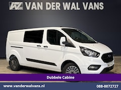 Ford Transit Custom - 2.0 TDCI 130pk L2H1 Dubbele Cabine Euro6 Airco | 6-Zits | LED | Cruisecontrol | Trekhaak P