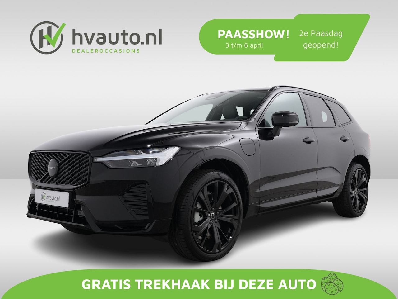 Volvo XC60 - 2.0 T6 RECHARGE 350PK AWD PLUS BLACK EDITION AUT8 | Trekhaak | 360 camera | Pilot Assist - AutoWereld.nl
