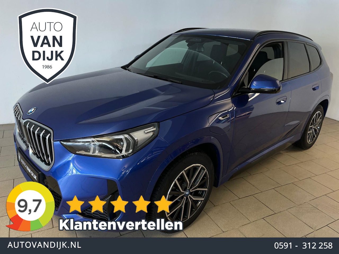 BMW X1 - XDrive30e M Pakket 327PK AUTOMAAT AIRCO NAVI CRUISE BT STUURVERWARMING 360 CAMERA LED MET - AutoWereld.nl