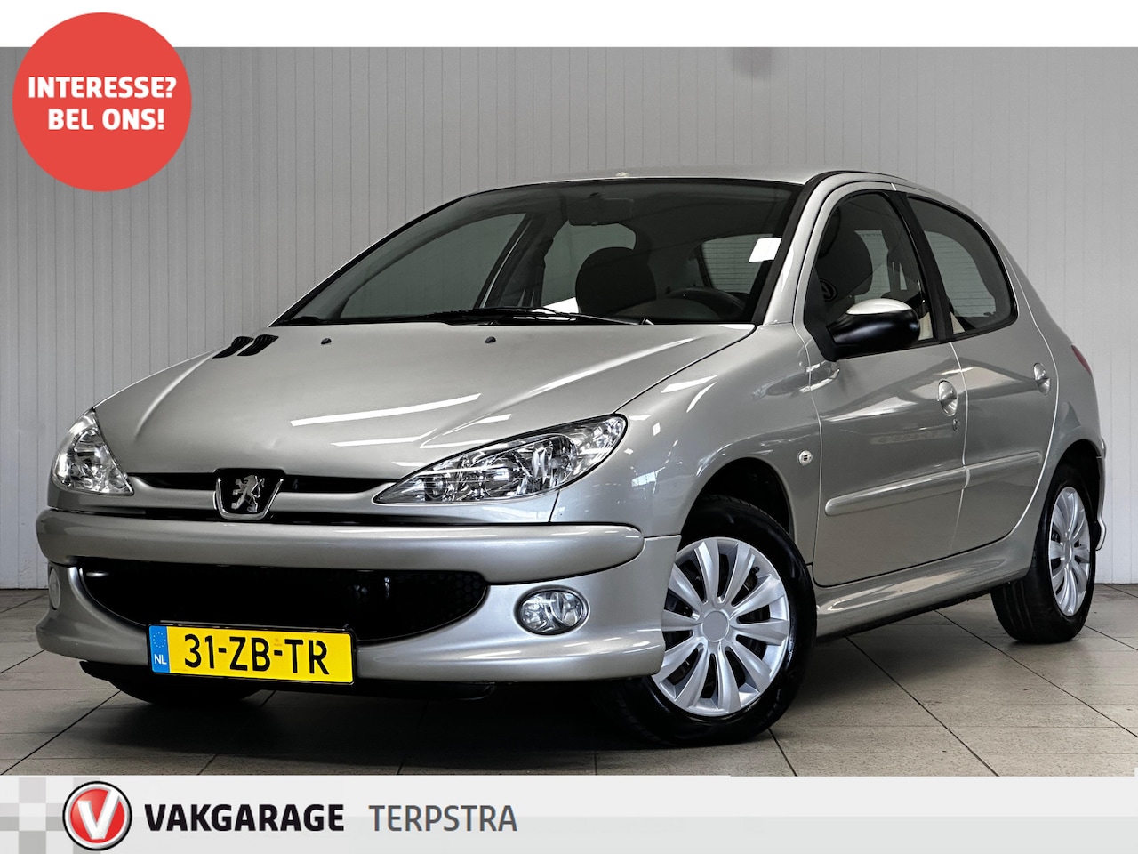 Peugeot 206 - 1.4 Forever/ D-Riem Verv 170.000KM!/ AIRCO!/ Trekhaak/ 5-Deurs/ C.V.Afstand/ Radio-CD/ Ele - AutoWereld.nl
