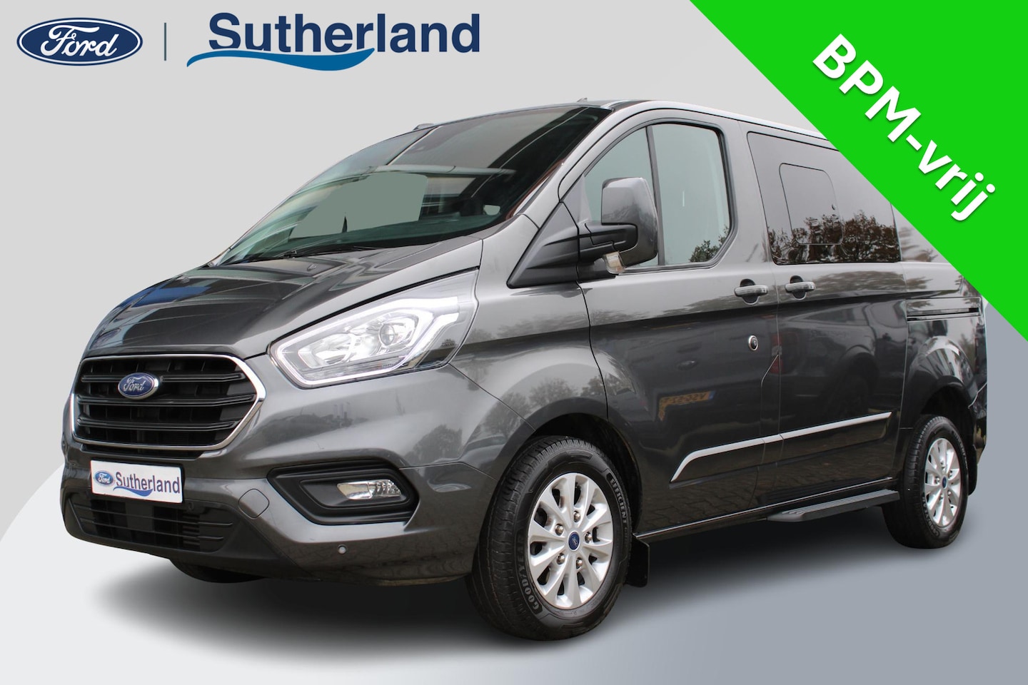 Ford Transit Custom - 300 2.0 TDCI L1H1 Limited DC | 170pk Automaat | Dubbele cabine | Dubbele schuifdeur met ru - AutoWereld.nl