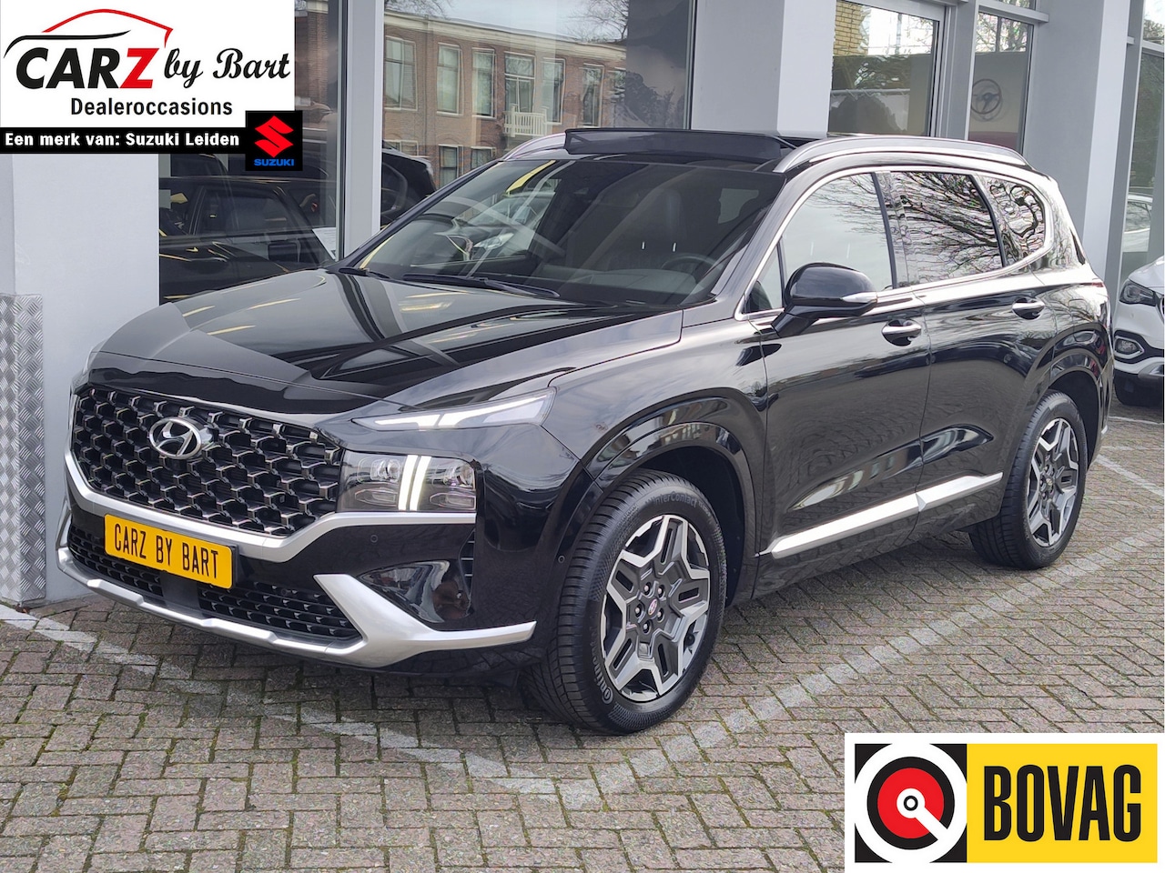 Hyundai Santa Fe - 1.6 T-GDI HEV 5P AWD PREMIUM SKY AUT. Trekhaak | Pano | Leder | Stoelventilatie - AutoWereld.nl