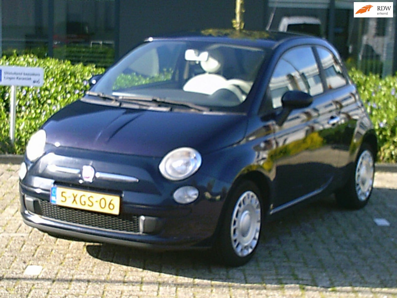 Fiat 500 - 1.4-16V Pop 2010 Automaat Blauw Airco Elek ramen - AutoWereld.nl
