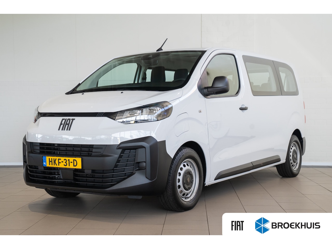 Fiat E-Scudo Combi - 75kWh 9 Persoons | 11 kW lader | 2 zitplaatsen rechtsvoor | Achterdeuren met ruiten - AutoWereld.nl