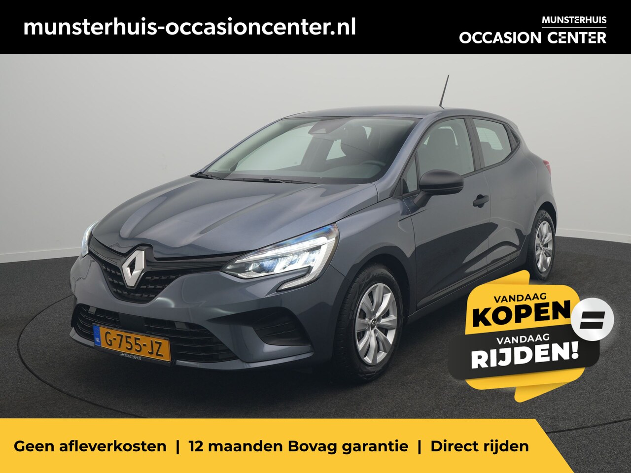 Renault Clio - TCe 100 Life - RIJKLAARPRIJS - EERSTE EIGENAAR - DAB Radio - Cruise Control - Dealeronderh - AutoWereld.nl