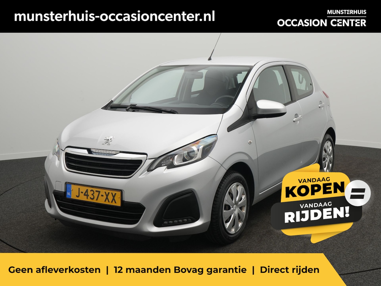 Peugeot 108 - 1.0 e-VTi Active - Occasional Lease vanaf €379 p/m - RIJKLAARPRIJS - Airco - DAB - Bluetoo - AutoWereld.nl