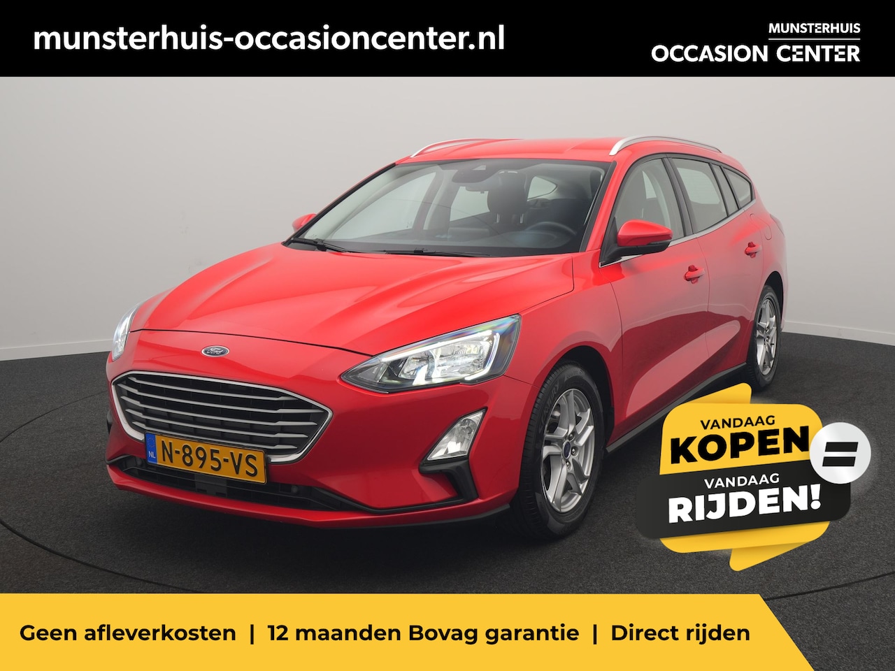 Ford Focus Wagon - 1.0 EcoBoost Trend Edition Business - Occasion Lease vanaf €444 p/m - RIJKLAARPRIJS - Acht - AutoWereld.nl