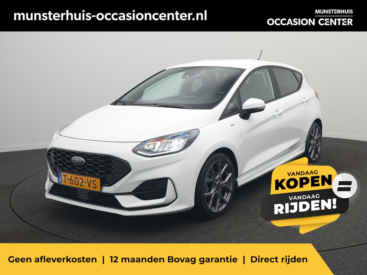 Ford Fiesta - 1.0 EcoBoost Hybrid ST-Line X - RIJKLAARPRIJS - All Seasonbanden - Cruise Control - Achter - AutoWereld.nl