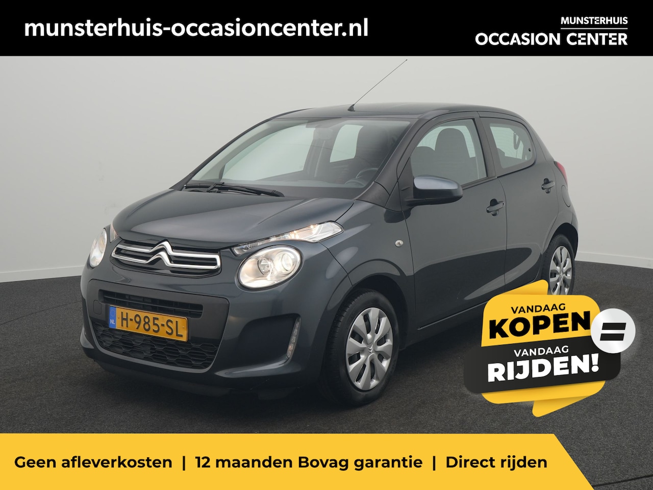 Citroën C1 - 1.0 VTi Feel - Occasion Lease vanaf €379 p/m - RIJKLAARPRIJS - Airco - Bluetooth - AutoWereld.nl