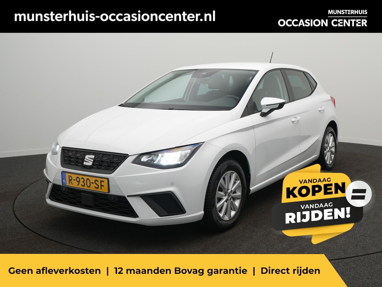 SEAT Ibiza - 1.0 EcoTSI Style Business Connect - Occasion Lease vanaf €384 p/m - RIJKLAARPRIJS - All Se - AutoWereld.nl
