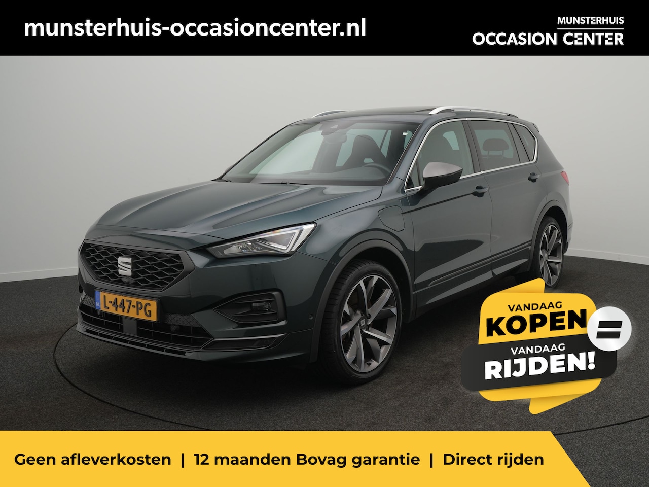 SEAT Tarraco - 1.4 TSI e-Hybrid PHEV FR - RIJKLAARPRIJS - Plug-in Hybride - All Seasonbanden - Rondomzich - AutoWereld.nl