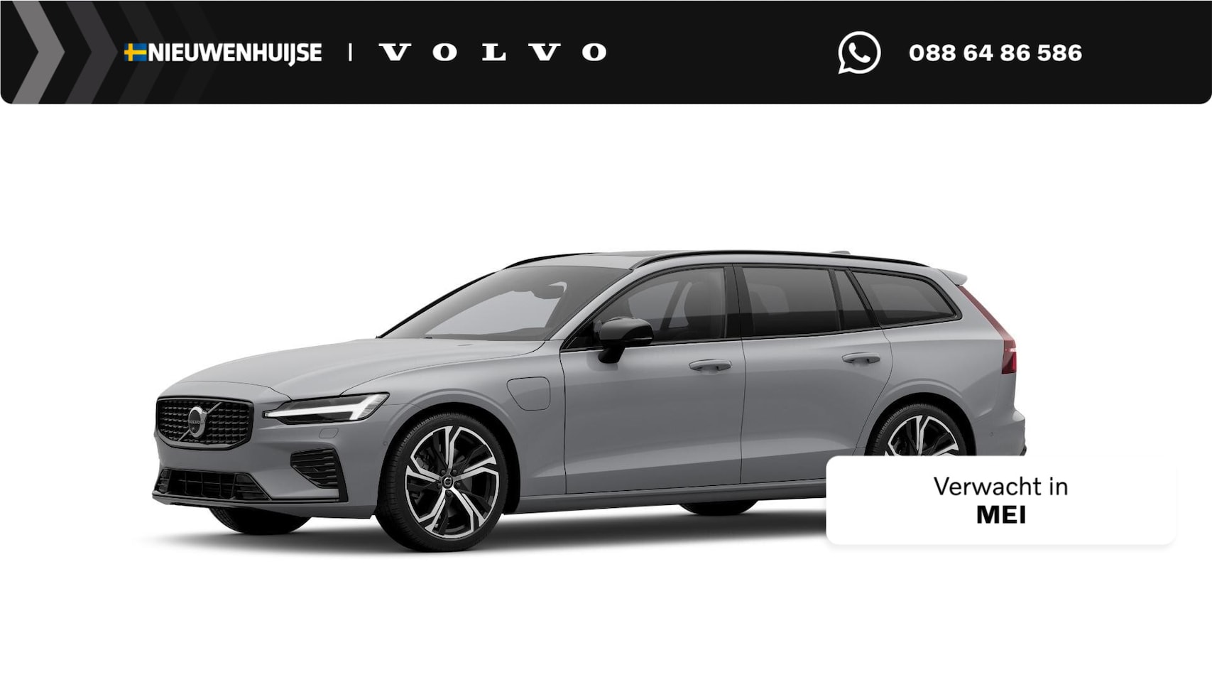 Volvo V60 - T6 Plug-in hybrid AWD Ultra Dark | Google | Long Range | Head-Up Display | Getint Glas | D - AutoWereld.nl