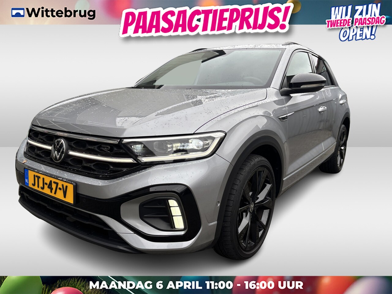 Volkswagen T-Roc - 1.5 TSI 150pk R-Line Black Style DSG Automaat Panoramadak / IQ LED / Navigatie / Digital C - AutoWereld.nl