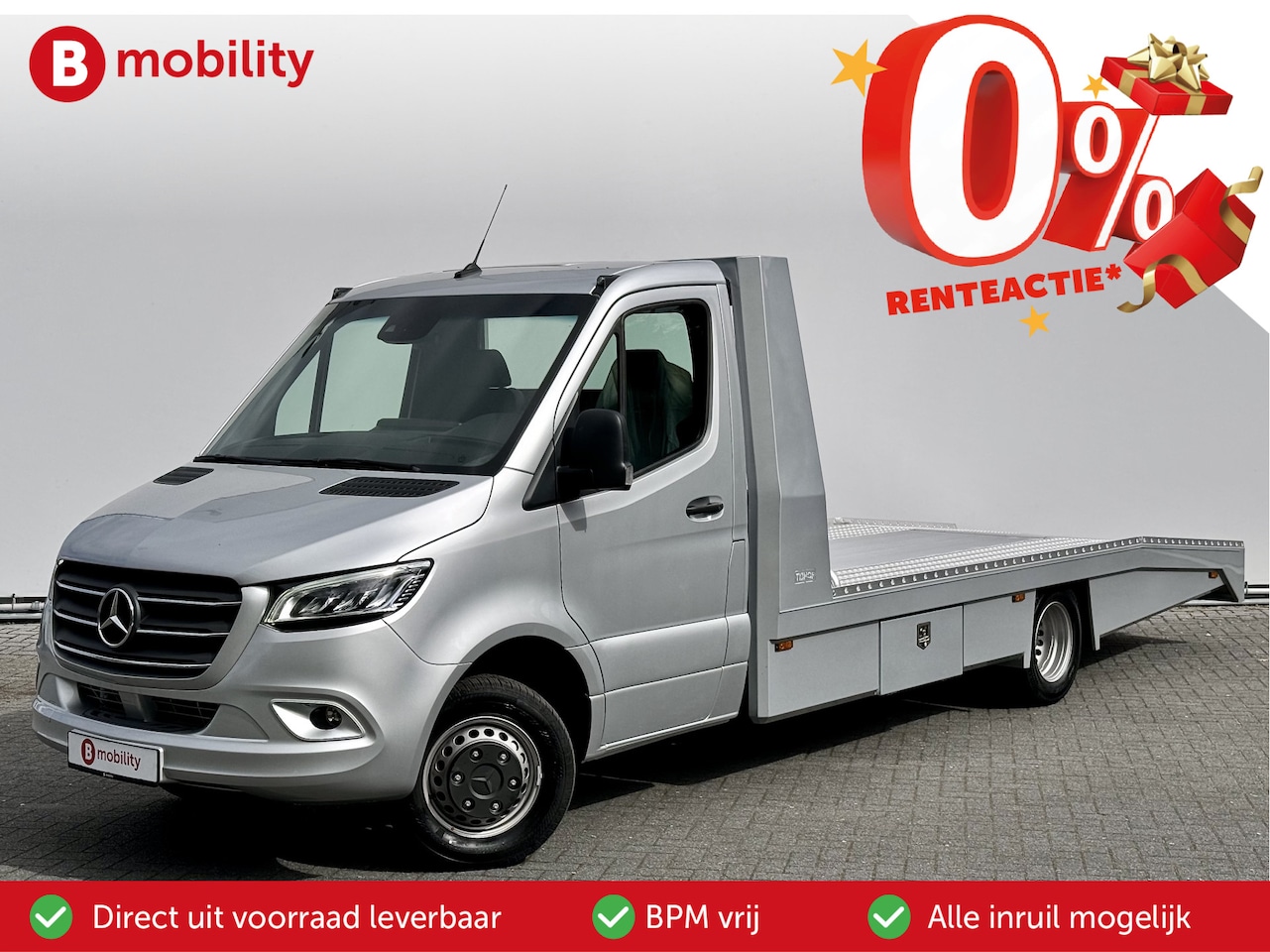 Mercedes-Benz Sprinter - 519 CDI Tijhof AluLiner V/A €32 Per Dag!! Luchtvering NIEUW! Autotransporter/ Oprijwagen | - AutoWereld.nl