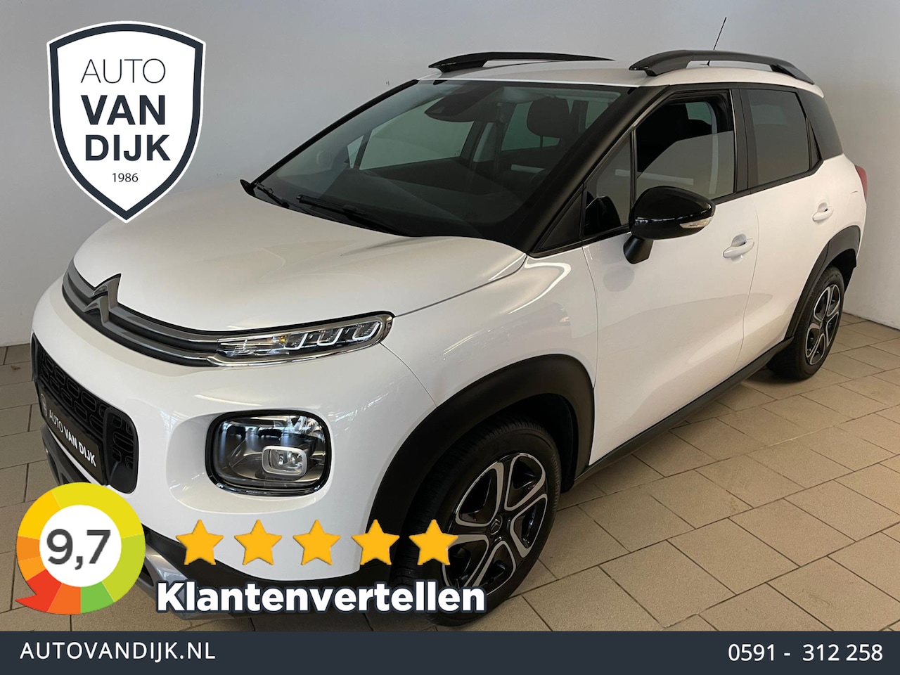 Citroën C3 Aircross - 1.2 PureTech S&S Feel CLIMATE CRUISE NAVI PARKEERSENSOREN - AutoWereld.nl