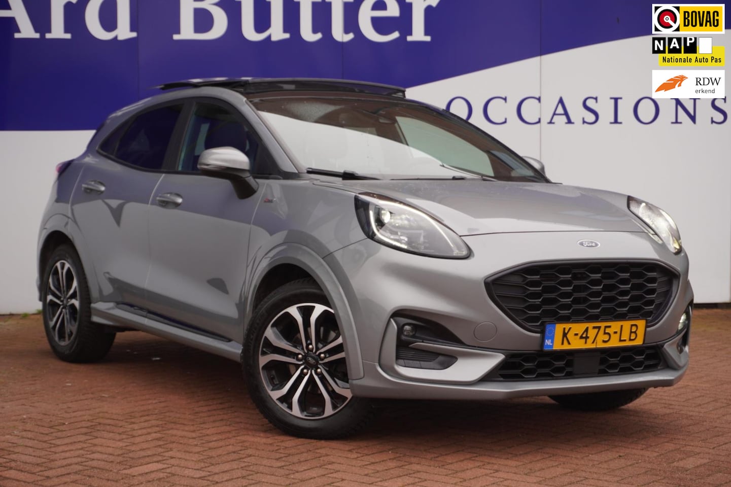 Ford Puma - 1.0 EcoBoost ST-Line 125PK= ORIG/NL+Led+Pano-dak+vitraul+apple-carePlay Navigatie+stuur&st - AutoWereld.nl