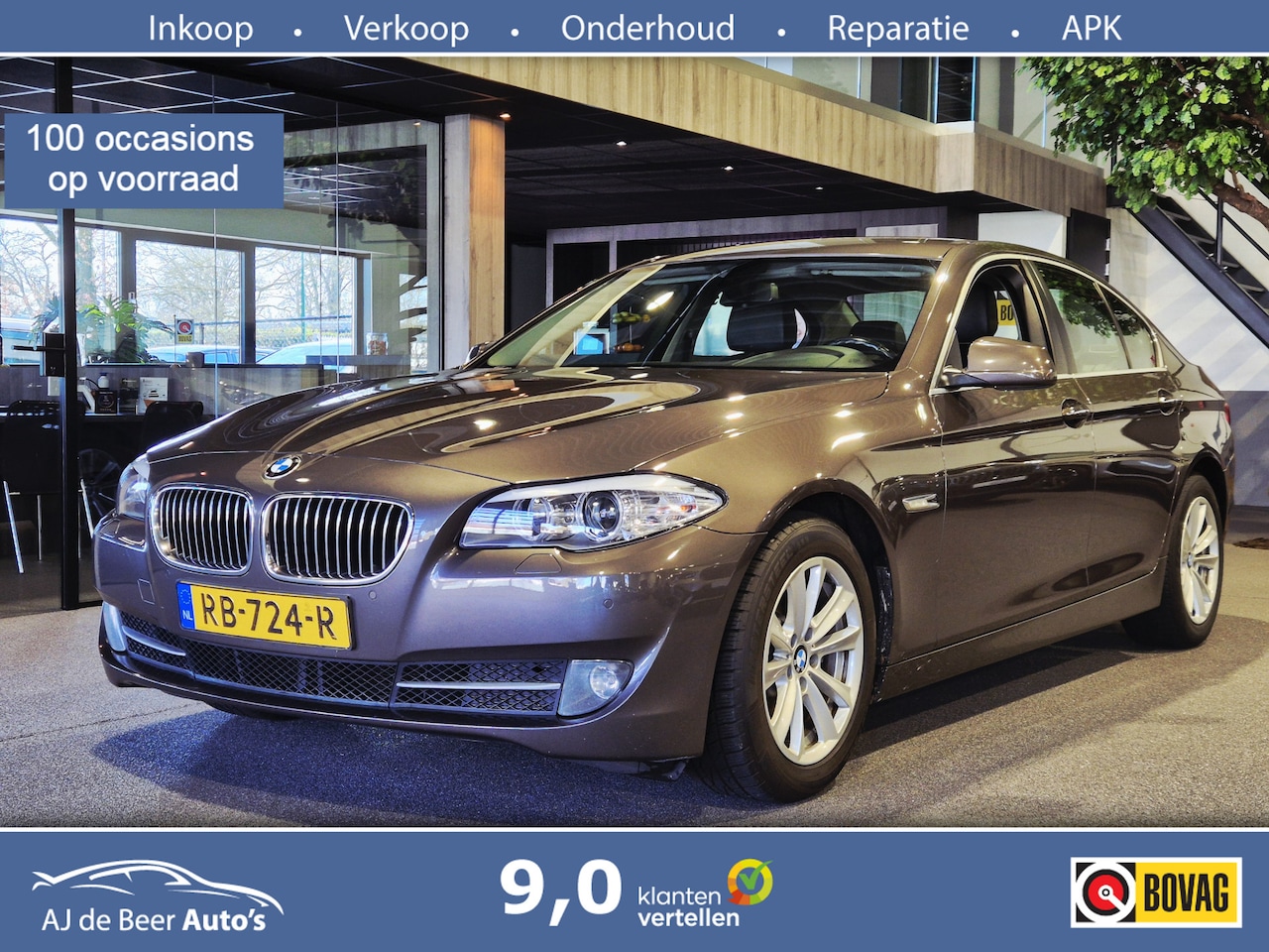 BMW 5-serie - 520d Executive Xenon | Volleder | Clima | Verw. stoelen - AutoWereld.nl