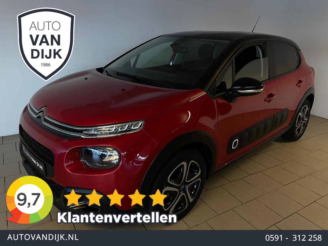 Citroën C3 - 1.2 S&S Feel Edition AIRCO CLIMA NAVI CRUISE APPLE CARPLAY TREKHAAK PDC PRIVACY GLAS NIEUW - AutoWereld.nl