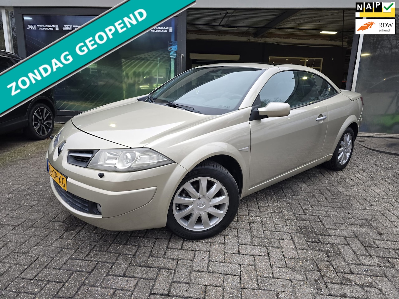 Renault Mégane coupé cabriolet - 1.6-16V Tech Line | NIEUWE APK | 12MND GARANTIE | LEDER | CRUISE | AIRCO | - AutoWereld.nl