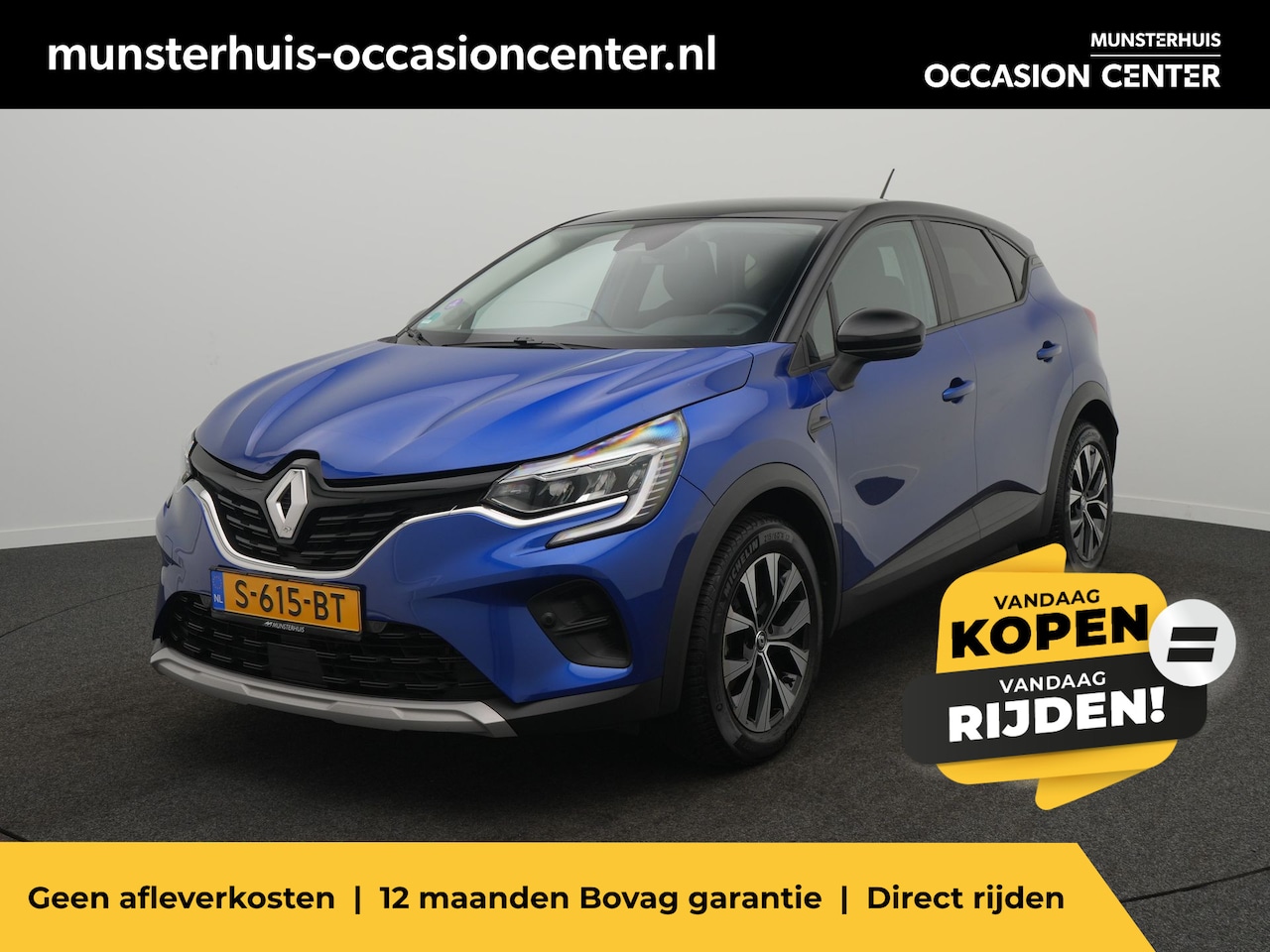 Renault Captur - TCe 90 Evolution - Occasion Lease vanaf €399 p/m - RIJKLAARPRIJS - All Seasonbanden - Acht - AutoWereld.nl