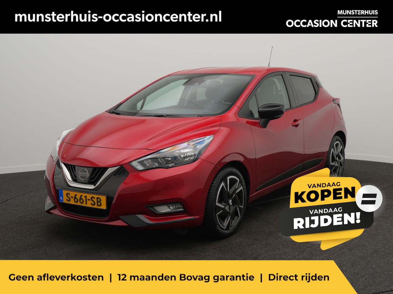 Nissan Micra - 1.0 IG-T N-Design - Occasion Lease vanaf €389 p/m - RIJKLAARPRIJS - All Seasonbanden - App - AutoWereld.nl