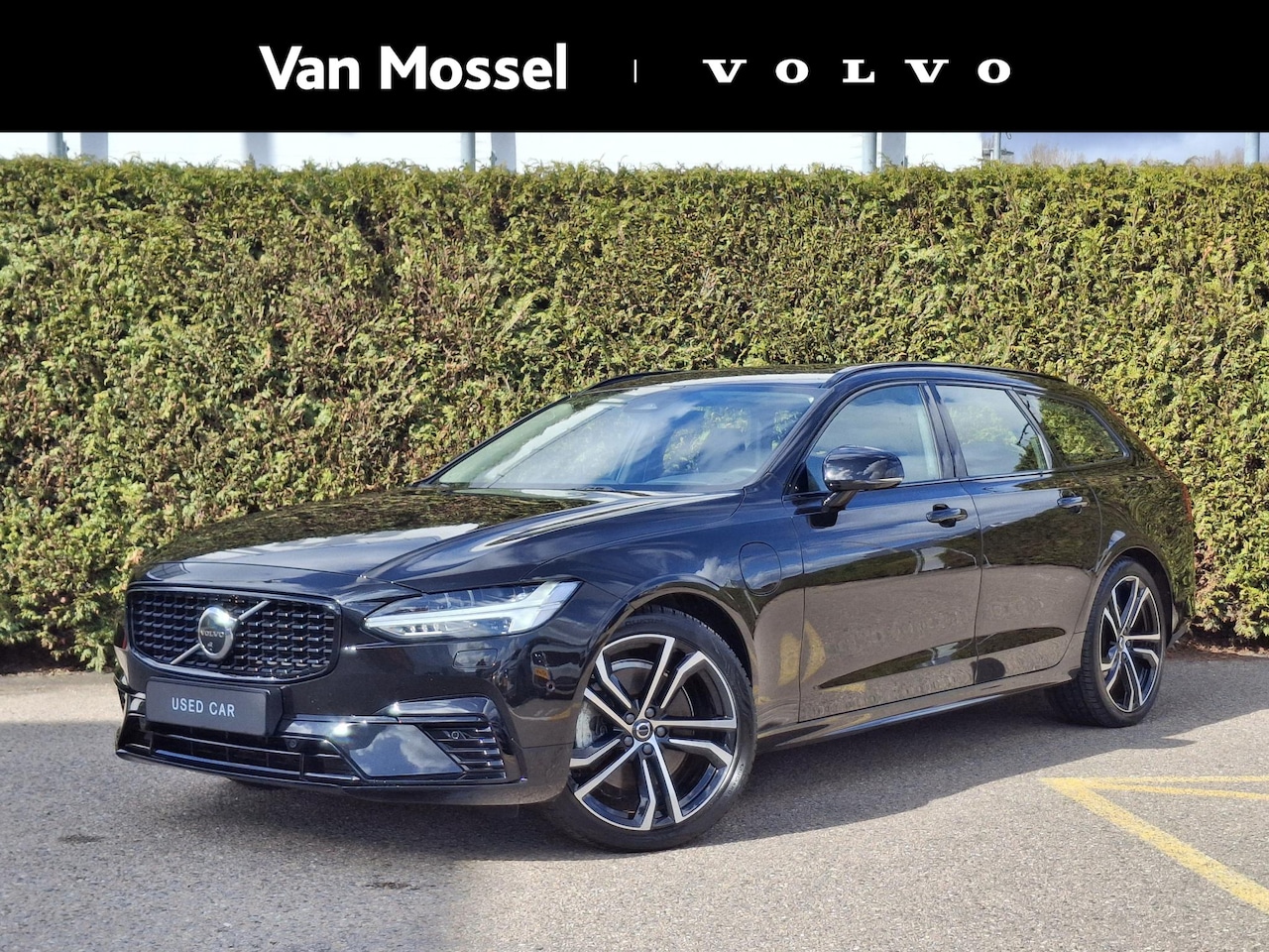 Volvo V90 - 2.0 T8 Plug-in hybrid AWD Ultra Dark | Bowers & Wilkins | Nappaleder met Massage & Stoelve - AutoWereld.nl