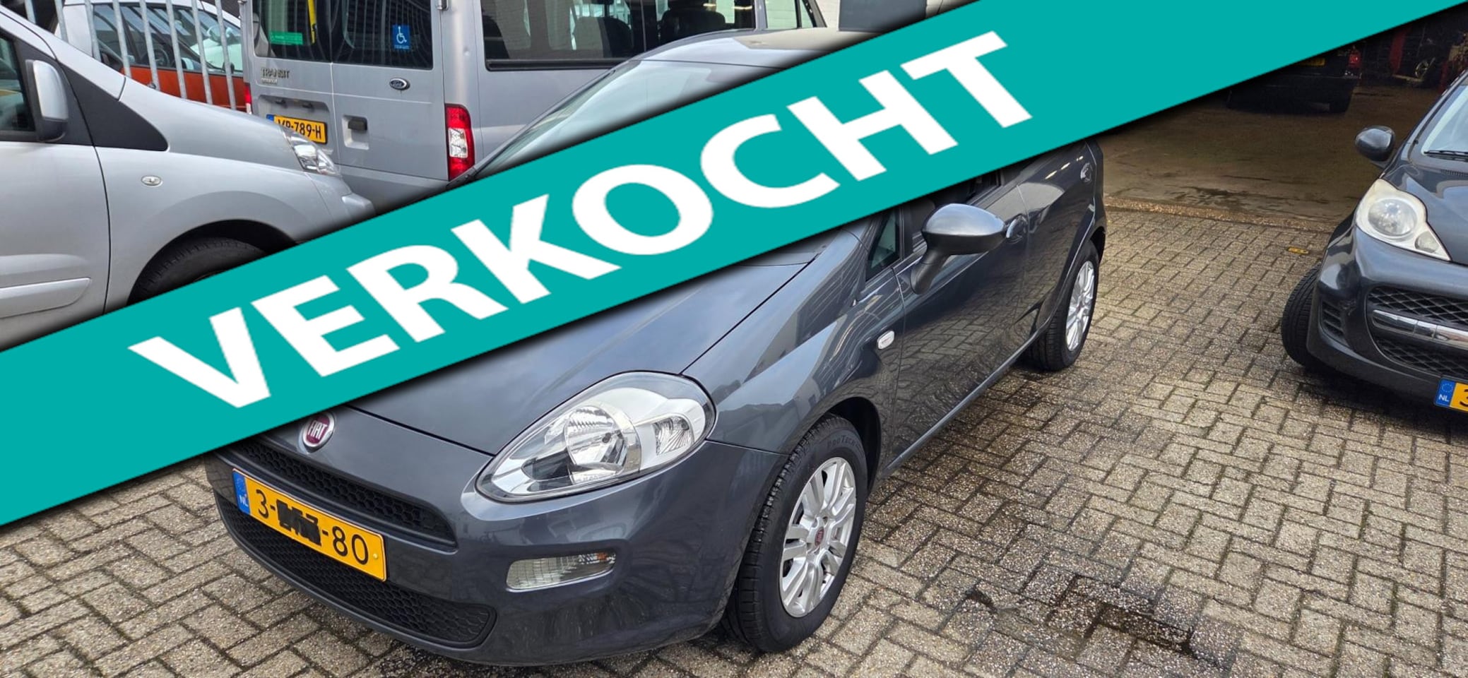 Fiat Punto Evo - 1.2 Pop nette staat nieuwe distributie, banden 5drs airco - AutoWereld.nl