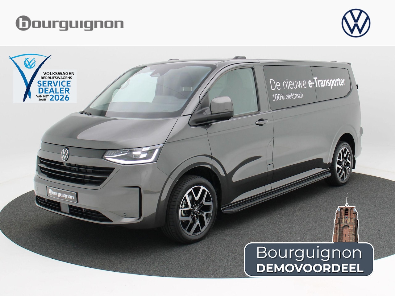 Volkswagen e-Transporter - Bedrijfswagens Style Intro L2 286 pk | 19" LM | Side Bar | Trekhaak | Camera | Stoelverwar - AutoWereld.nl