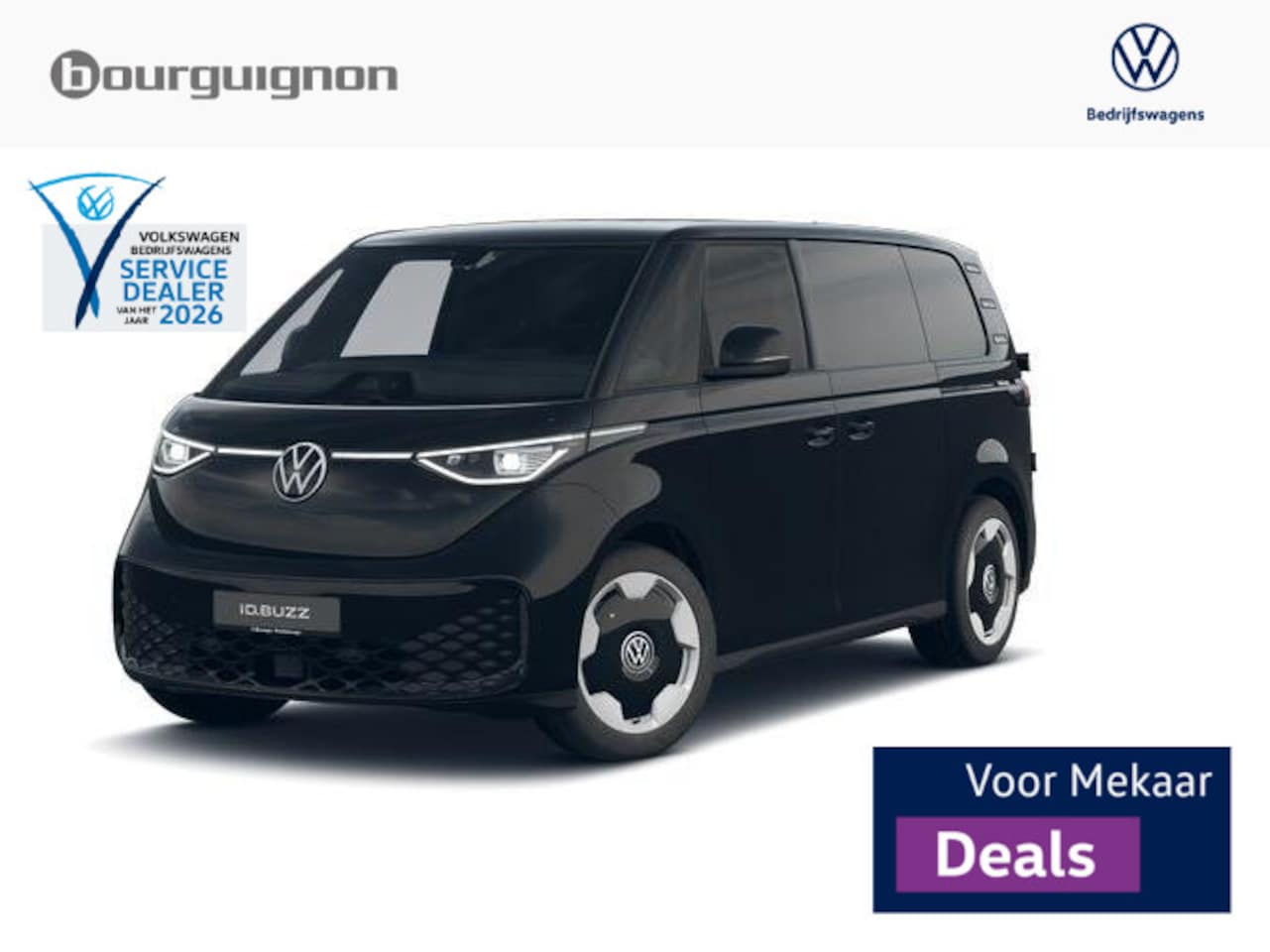 Volkswagen ID. Buzz Cargo - Bedrijfswagens Bulli 4Motion 340 pk | Achterdeuren | 2 Schuifdeuren | Navigatie | Trekhaak - AutoWereld.nl