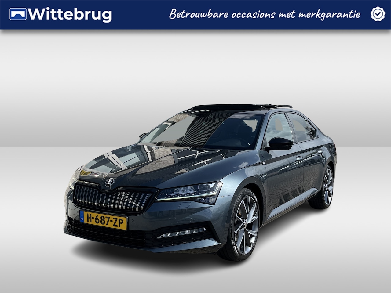 Skoda Superb - 1.4 TSI iV Sportline Business / AUTOMAAT/ PANO/ ELEK.KLEP/ DCC/ MEMORYSEAT/ STOELVERWARM.V - AutoWereld.nl