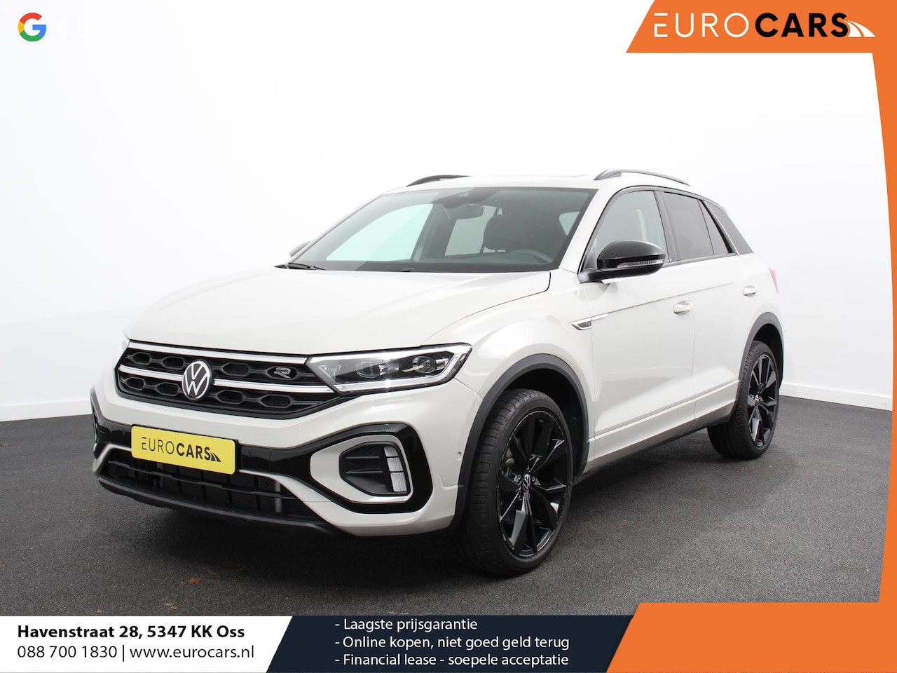 Volkswagen T-Roc - 1.5 TSI R-Line+Blackpack Climate control | Adaptieve cruise control | Panoramadak | LED | - AutoWereld.nl