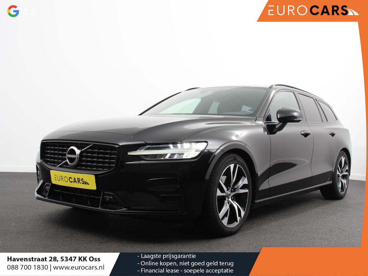 Volvo V60 - 2.0 B4 R-Design Navigatie Climate control Cruise control adaptive Parkeersensoren Achterui - AutoWereld.nl