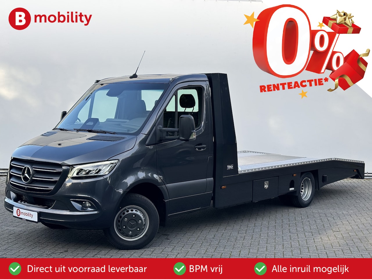 Mercedes-Benz Sprinter - 519 CDI Tijhof AluLiner V/A €32 Per Dag!! Luchtvering NIEUW! MJ.2025 Autotransporter/ Opri - AutoWereld.nl