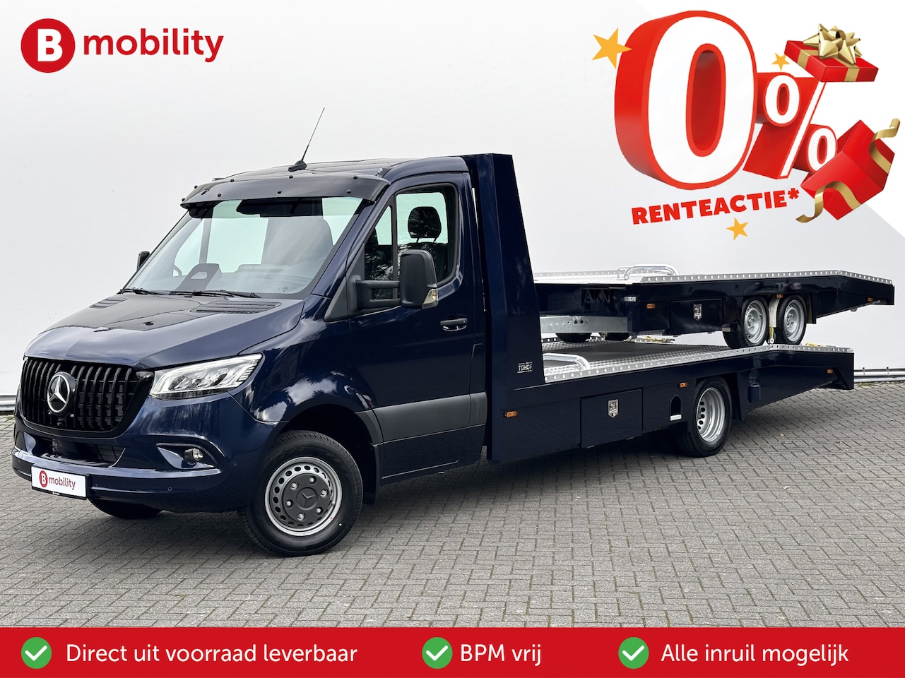 Mercedes-Benz Sprinter - 519 CDI Tijhof AluLiner + Aanhanger V/A €32 Per Dag!! Leer Luchtvering NIEUW! MJ.2025 Auto - AutoWereld.nl