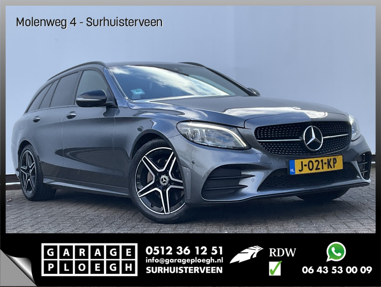 Mercedes-Benz C-klasse - 200 184pk Aut9 Solution + AMG 360°Cam Leder Carplay Business - AutoWereld.nl