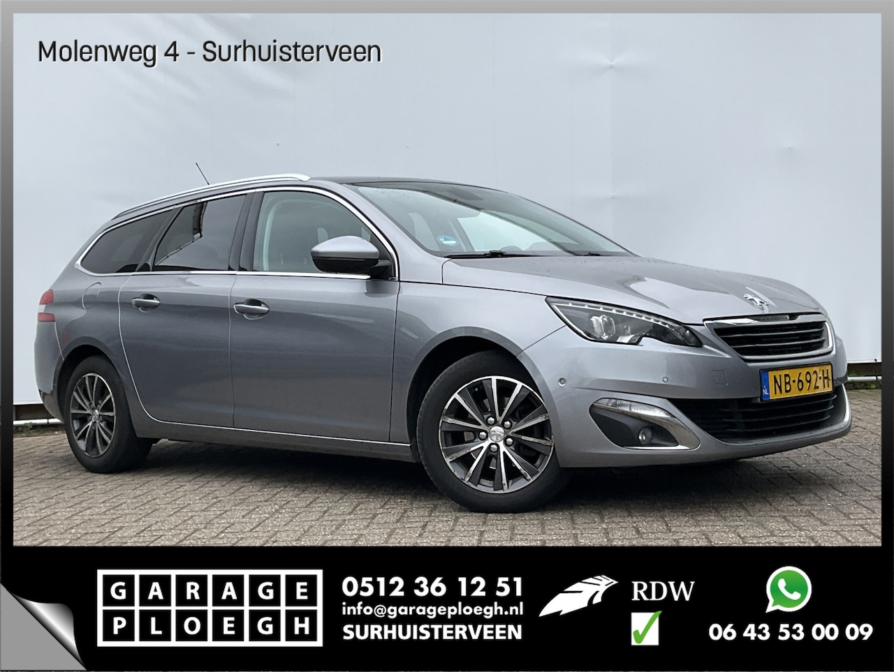 Peugeot 308 SW - 1.6 BlueHDI Blue Lease Premium Trekhaak Camera DAB Navi Pano - AutoWereld.nl